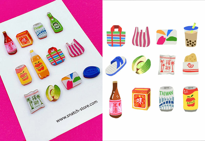 日日野餐 台灣文化別針(多款可選)